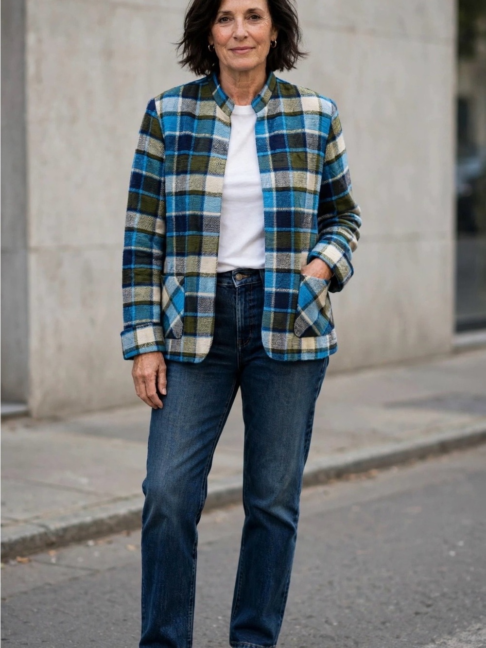 Willow Ridge Plaid Jacket PTP 19” L23”